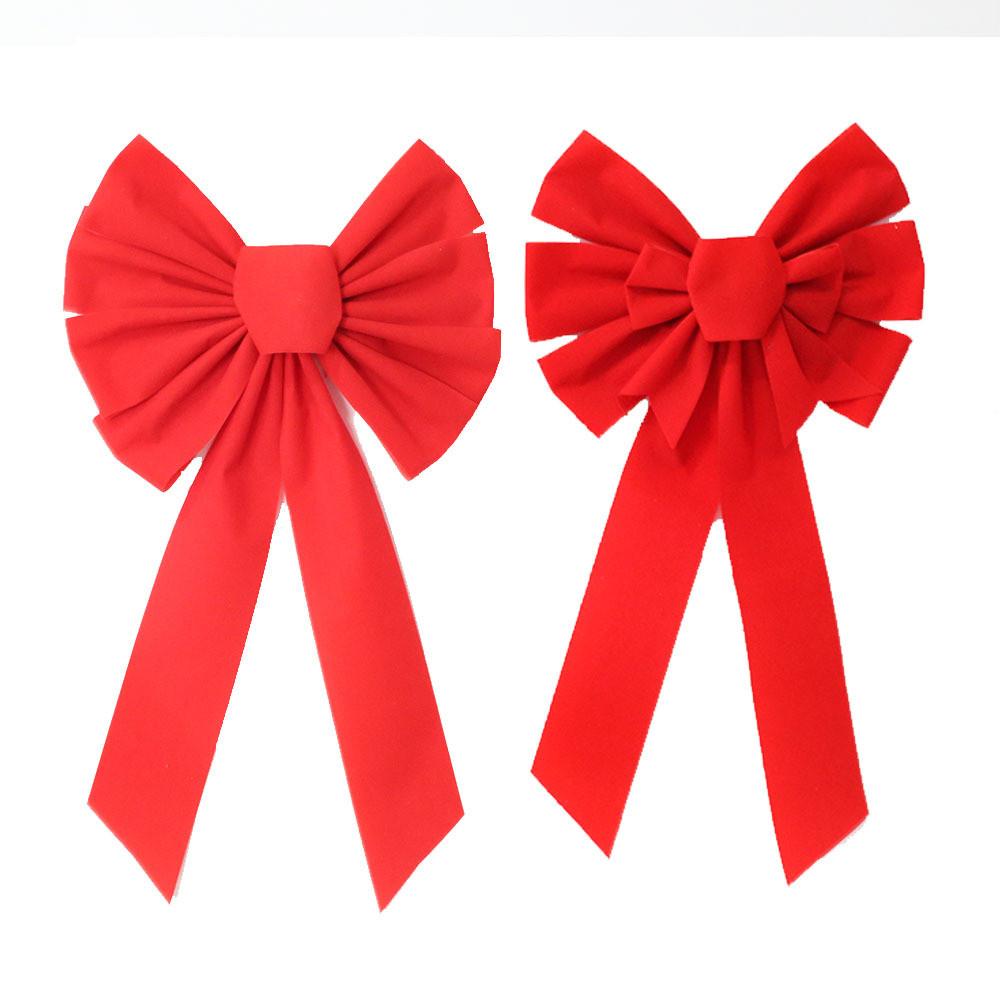 Festive Red Velvet Christmas Bow For Charming Holiday Decor And Seasonal Celebrations