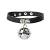 Punk Collar Pu Leather Cute Bells Circle Jewelry Collar Neck Strap Necklace Neck Chain Neck Chain Belt