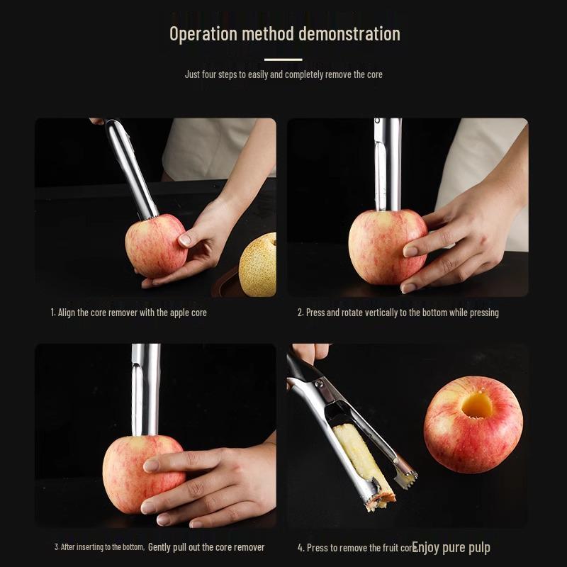 Stainless Steel Apple and Pear Corer & Slicer for Home Use