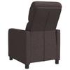 Recliner Dark Brown Polyester