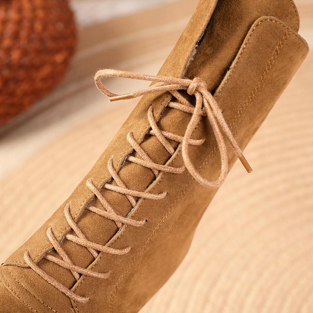 Black Brown Women Mid Calf Boots Pointed Toe High Heel Big Size 45