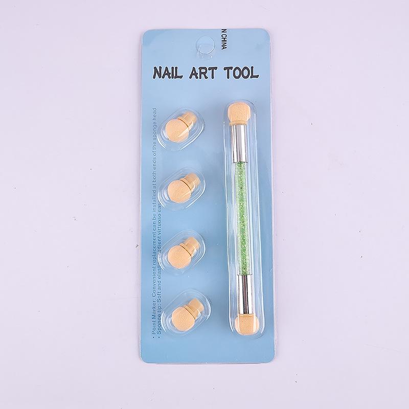 Nail Art Double-Ended Sponge Pen: Gradient, Blending, Dotting & Stippling Tool for Nail Artists