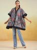 Indigo Patchwork Printed One Size Kaftan Top