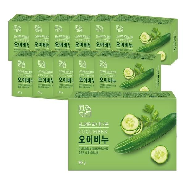 mugunghwa natural beauty cucumber soap 90g x 12