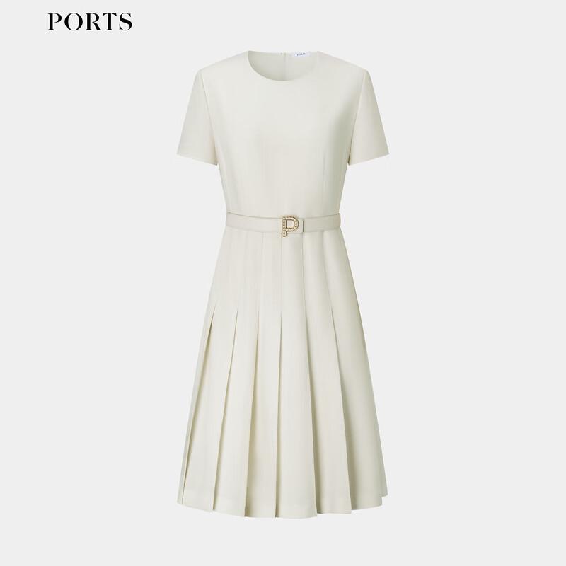 Ports Women's Classic V-Neck Pleated Midi Dress