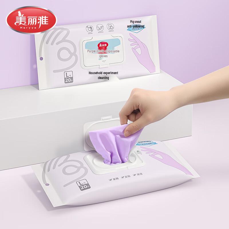 Meliya Disposable Latex & Nitrile Household Cleaning Gloves