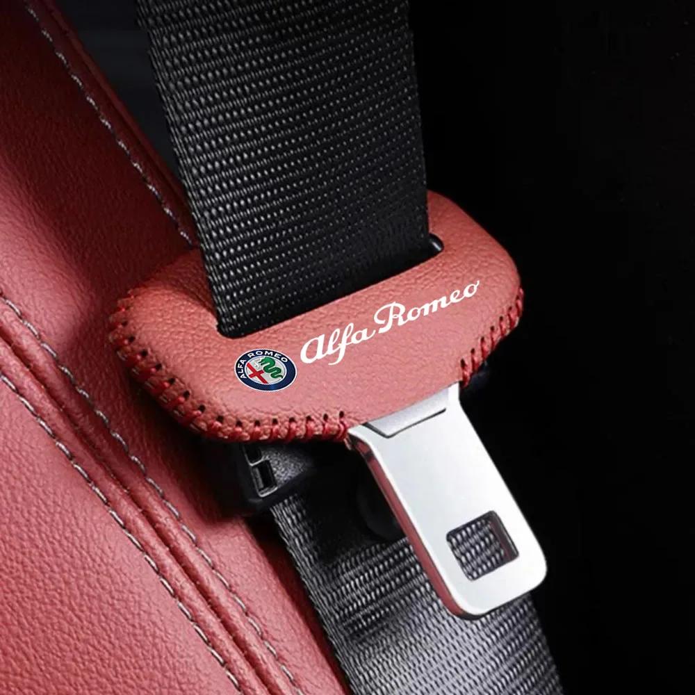Car Stickers For Alfa Romeo Car Seat Belt Clip Safety Seatbelt Lock Buckle Plug Cover For Alfa Romeo Giulia Giulietta 159 Brera