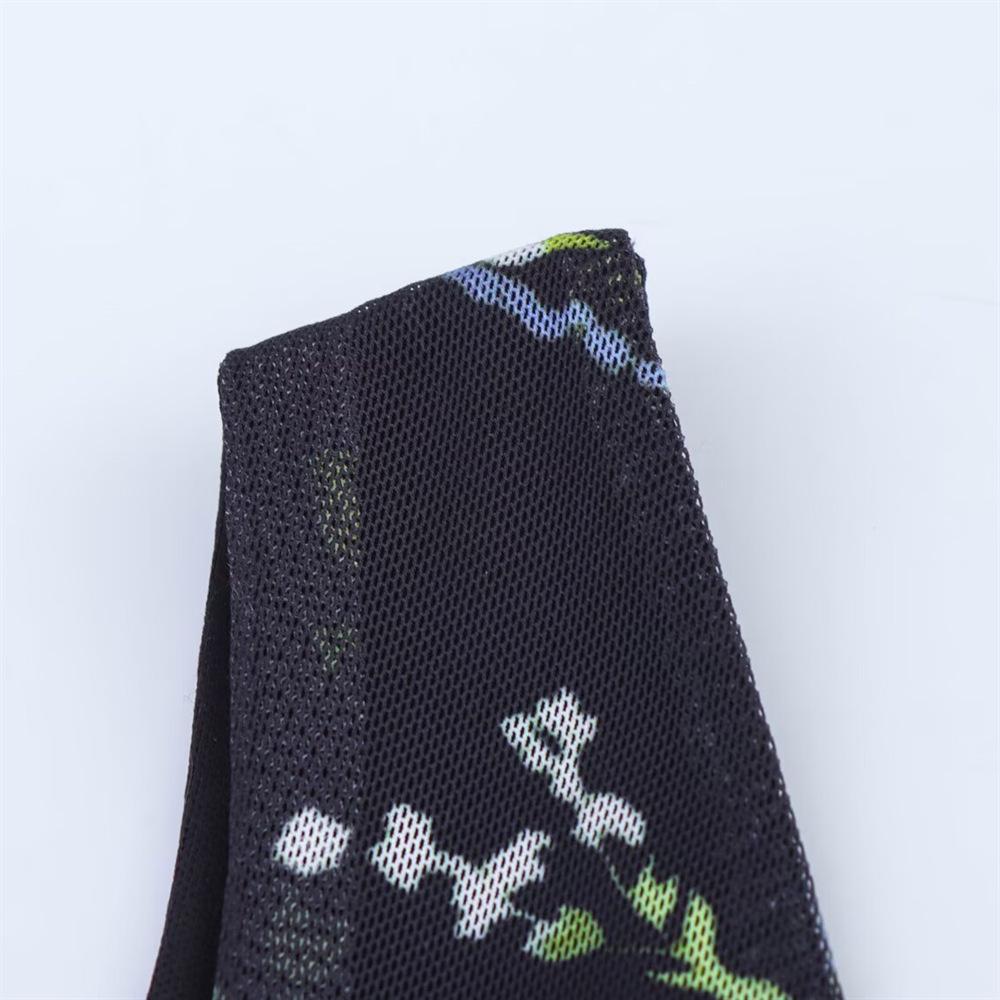 2025 Spring/Summer Women's Slimming Floral Silk V-Neck Sleeveless Dress