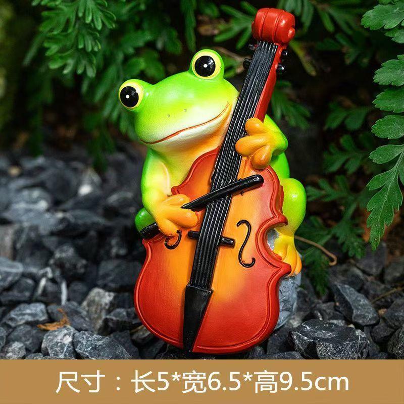 Decorat de broasca cu animale mici, micropeisaj creativ, bonsai, dragut, cadou de absolvire