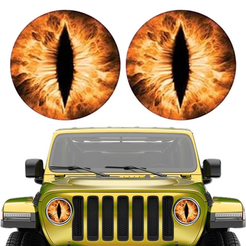 Beast Eye Wrangler Scheinwerferaufkleber - Transparente Autoaufkleber