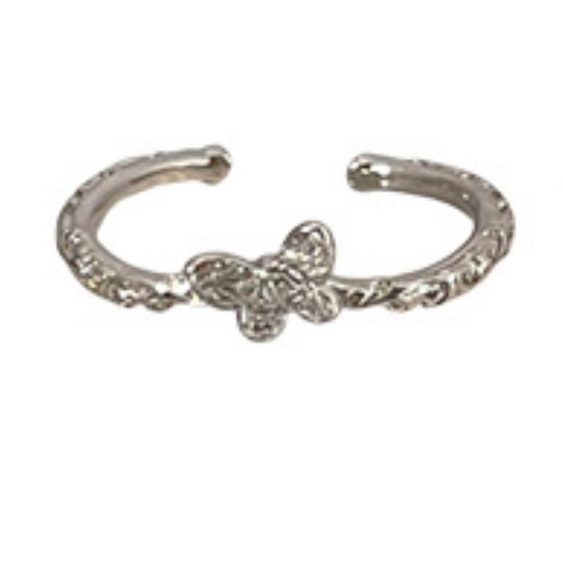 Sterlingsilber Hohlherz Schmetterling Ring Damen S925 Besonderes Design Hochwertiger Ring Ins Kalter Wind Zeigefingerring