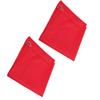 2PCS Horse Training Flag Abrasion Resistant Portable Equestrian Nylon Training Flag for Activity Entertainment Red