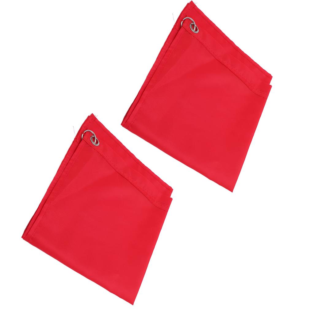 2PCS Horse Training Flag Abrasion Resistant Portable Equestrian Nylon Training Flag for Activity Entertainment Red