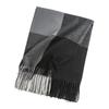Large Plaid Atmosphere Scarf, Versatile Commuting, Elegant Warm Scarf, High-end Fringed Imitation Cashmere Scarf, Shawl