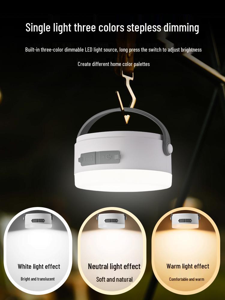 Portable Camping Tent Light with Strong Illumination, Long Battery Life, and Emergency Hanging Feature