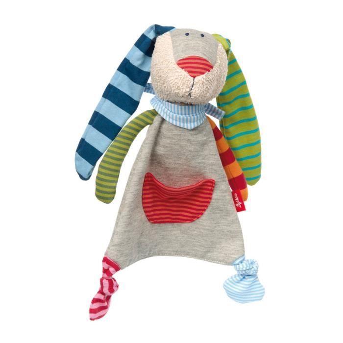 Doudou - sigikid - lapin - mixte - gris - 20x8x23cm