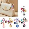 Moon Cloud Star Bell Heart Pendant Keyring Handmade Resin Keychain Women's Handbag Decoration Elegant Bag Ornament