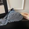 Denim Sling Bag Casual Chest Bag Lightweight Crossbody Backpack for Men and Women