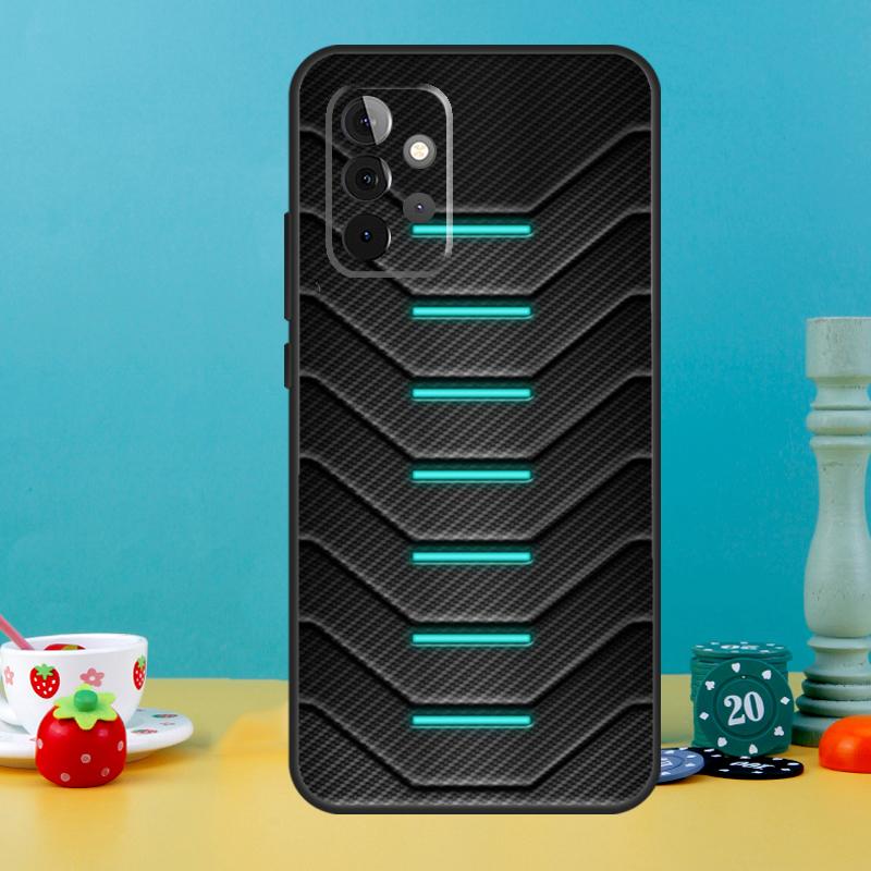 Carbon Fibre Neon Case For Samsung Galaxy A05 A36 A56 A26 A16 A53 A33 A13 A12 A32 A52 A55 A35 A15 A54 A34 A14