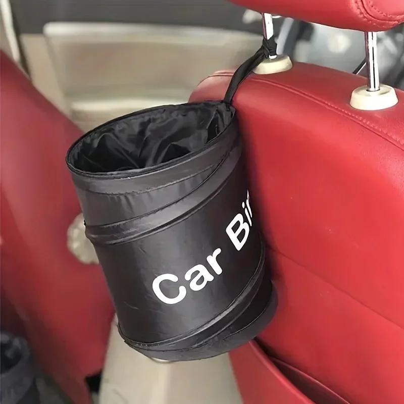 Foldable Car Trash Can Portable Hanging Pop Up Trash Bag for Car Storage Box Auto Interior Accessories
