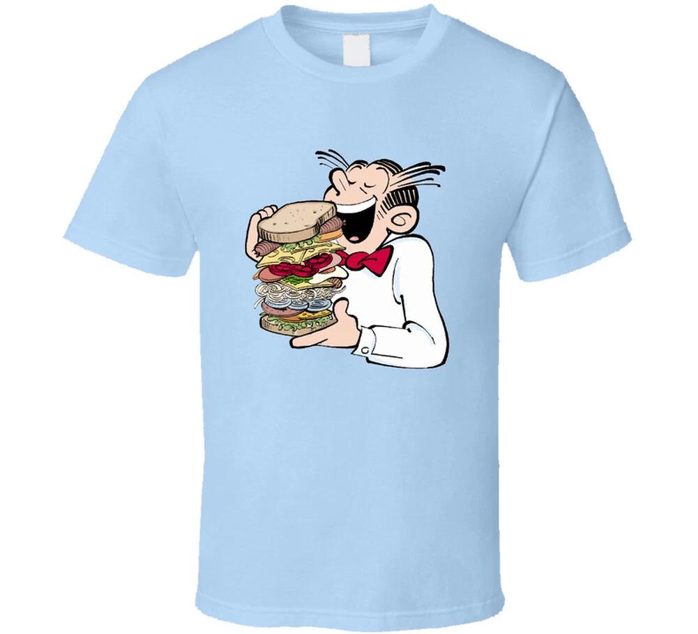 Dagwood Sandwich Retro 100% Cotton T-shirt Mens Womens Tees Top L