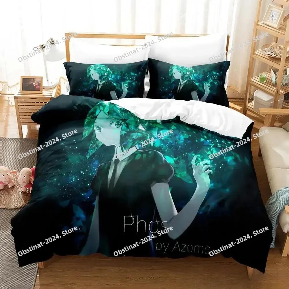 3D Print Anime Houseki No Kuni Printed Bed Set Duvet Cover Pillowcase Bedding Set Linen Sheet Quilt Cover Full Queen King Size