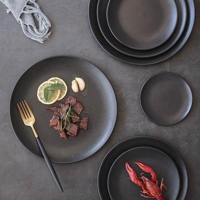 Assiette à Steak Style Nordique Glace Mate Assiette pour Plats Occidentaux Assiette Plate Vaisselle en Céramique d'Hôtel Assiette Plate Mate Anti-Rayures