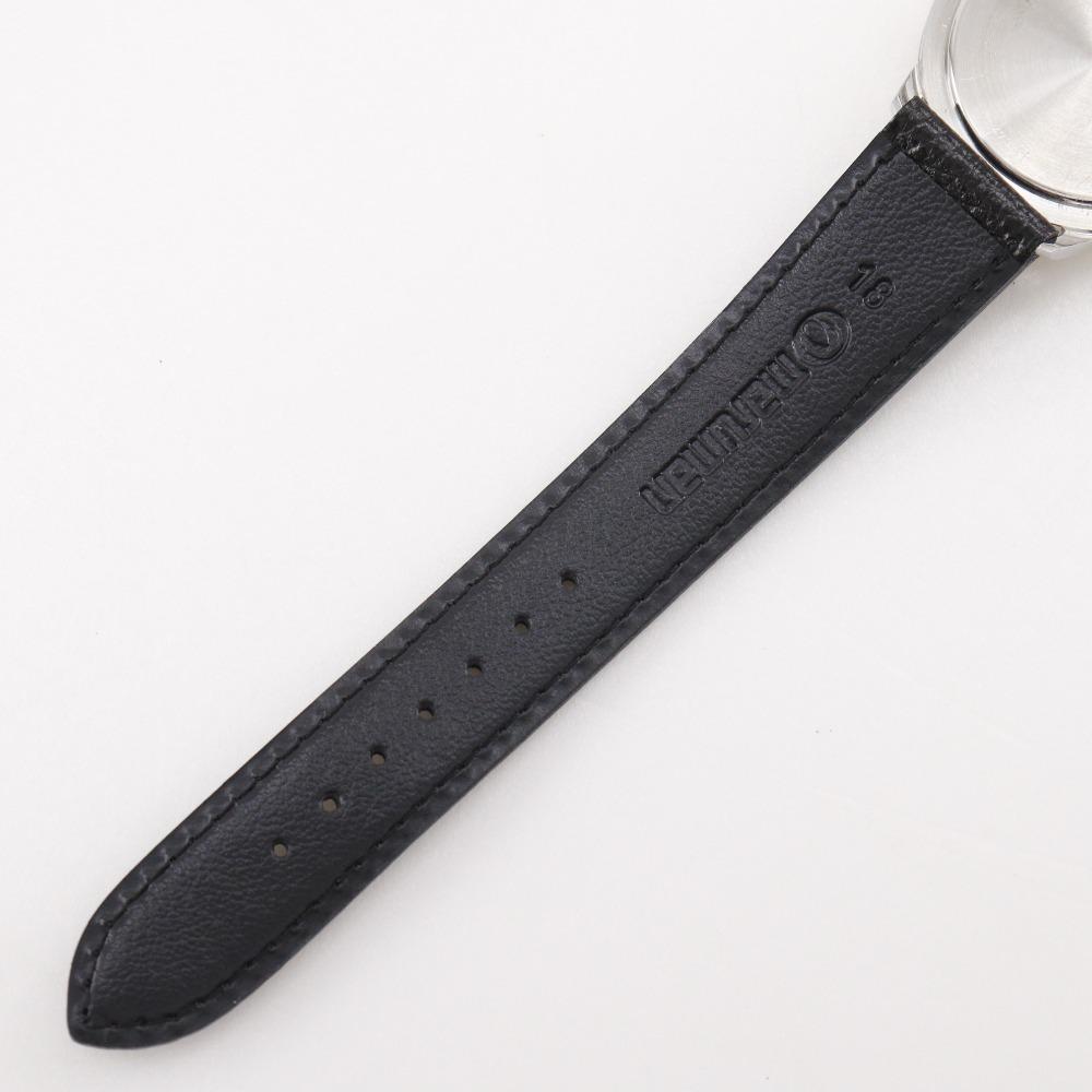 Longines Watches Cal.847.4 Black SilverDial Stainless Steel/leather Hand Winding Analog Display Mens Used