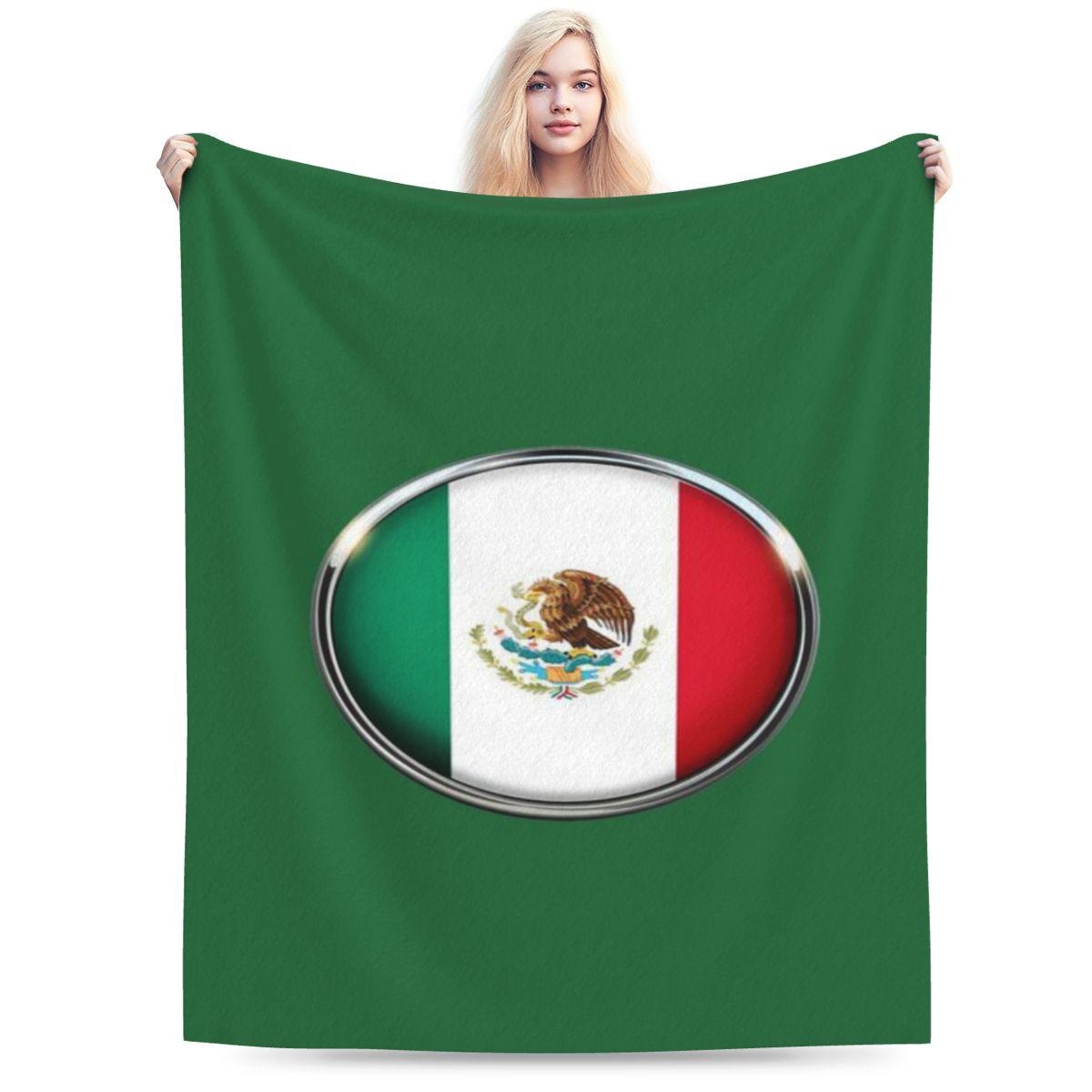 Mexico Flag Personalized Comfortable Gift An UltraSoft Micro Fleece Blanket 75x100cm