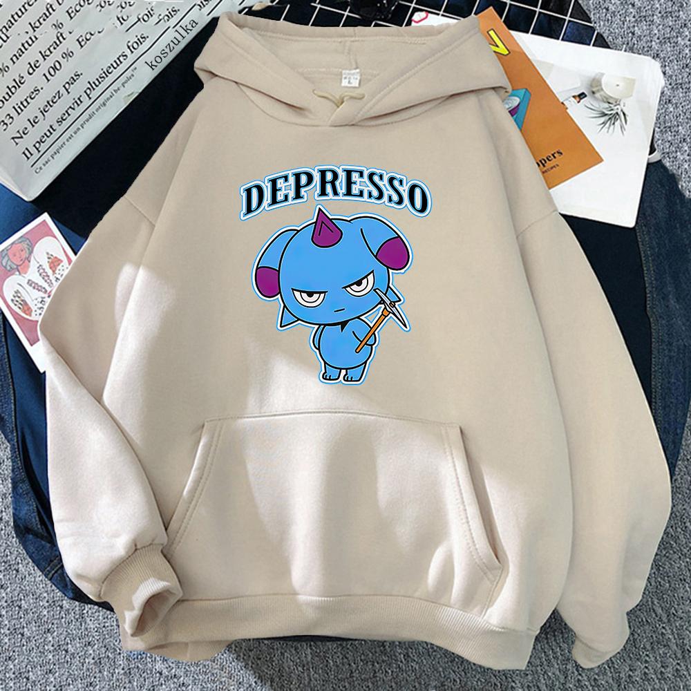 Palworld 2024 Hot Funny Game Depresso Womenmen Hoodies Lovely Kawaii Hoodie Unisex Vintage Pullovers Sweatshirt Anime Clothes