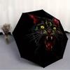 1pc Zombie Cat Automatic Umbrella High Quality Canopy, Portable Folding Umbrella with, Ideal Gift for - Travel, Everyday, Formal Events, Stylish Acces