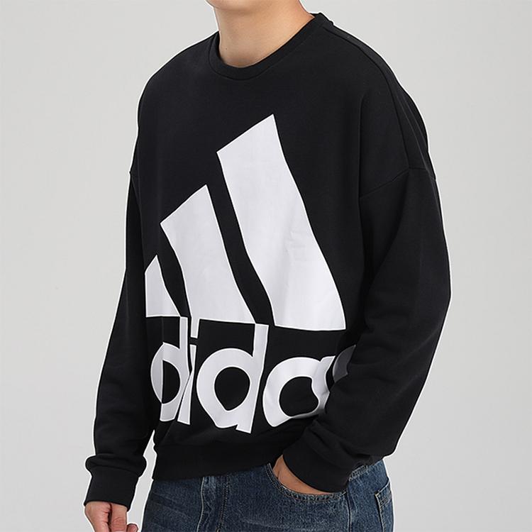 Adidas Sportovní ležérní mikina s kapucí pánská topy černá GK0617