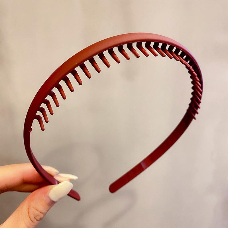 Korea Mode Lange Zahn Haarbänder Für Frauen Nicht Slip Haar Kämme Einfarbig Geometrische Lünette Femme Haar Zubehör Mädchen
