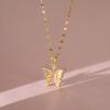 Butterfly Necklace Women'S High Value Light Luxury Trend Temperament Same Neck Chain