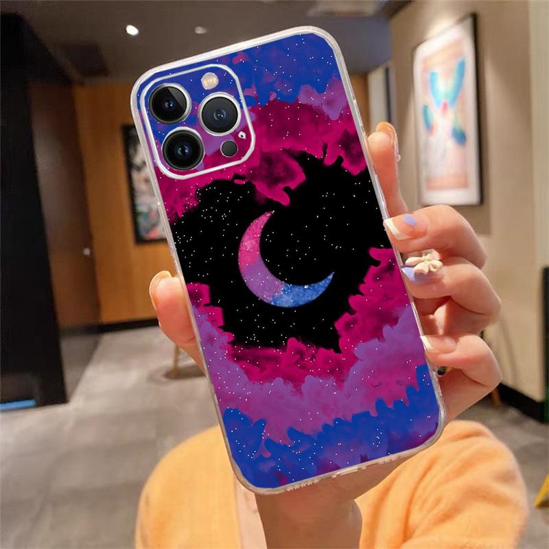 Phone Case For iphone 17 Air 17 16 Pro Max 15 14 13 Pro Max 15 16 Pro 15Plus Moon Art