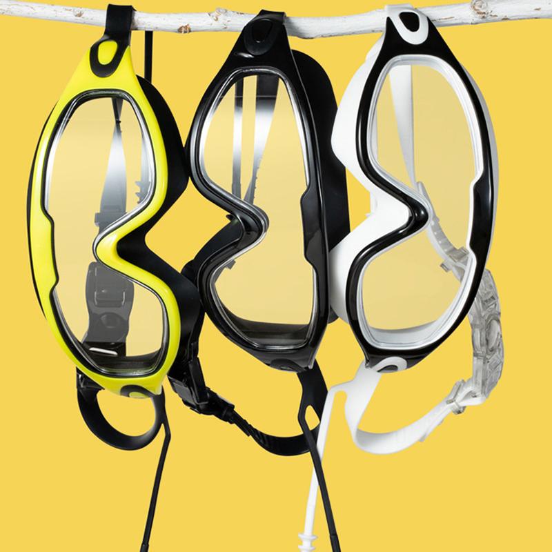New Swimming Goggles High-Definition Waterproof Anti-Fog Adult Men And Women Swimming Goggles Flat Big Frame Swimming Glasses