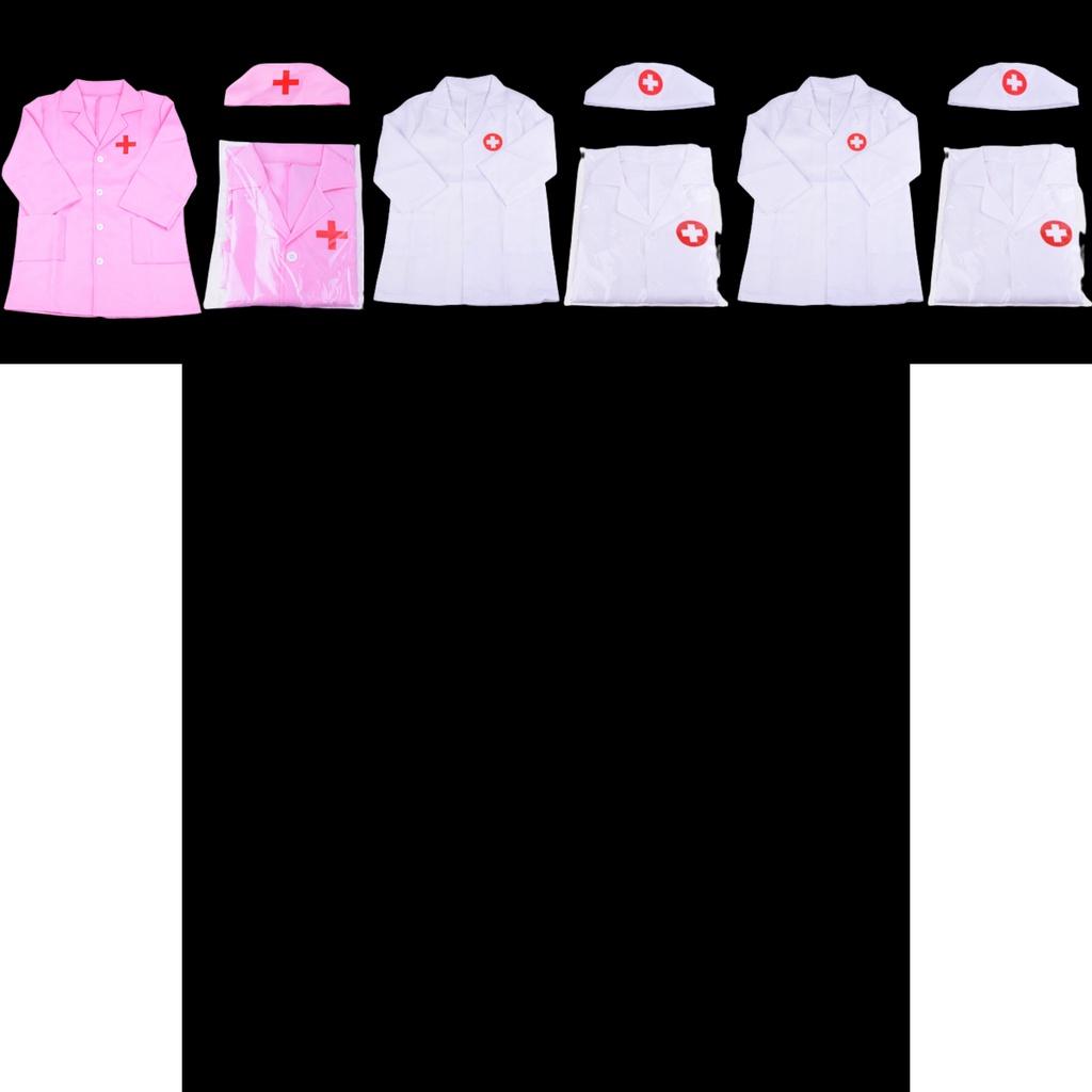 Halloween Kids Doctor Nurse Cosplay Costume Uniform Set Role Play Carnival Party High-quality Polyester One Size Fits All Perfect Gift