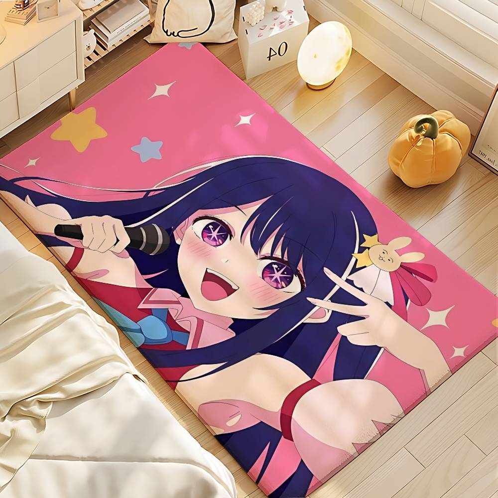 Cute A-OSHI NO-W KO Entry Door Floor Mat Festive Decorations Carpet Bathroom Anti-slip Mat Entrance Doormat
