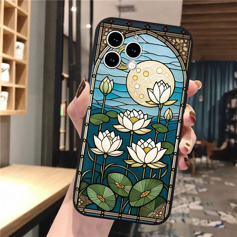 Lotusblumen-Handyhülle Für iphone 17 Pro Max 17 Pro Air 16 15 14 13 Pro Max 15 16 Pro 15Plus