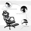 Ergonomic Gaming Chair Comfortable Office Chair With Footrest Headrest And Lumbar Cushion Adjustable Height Black And