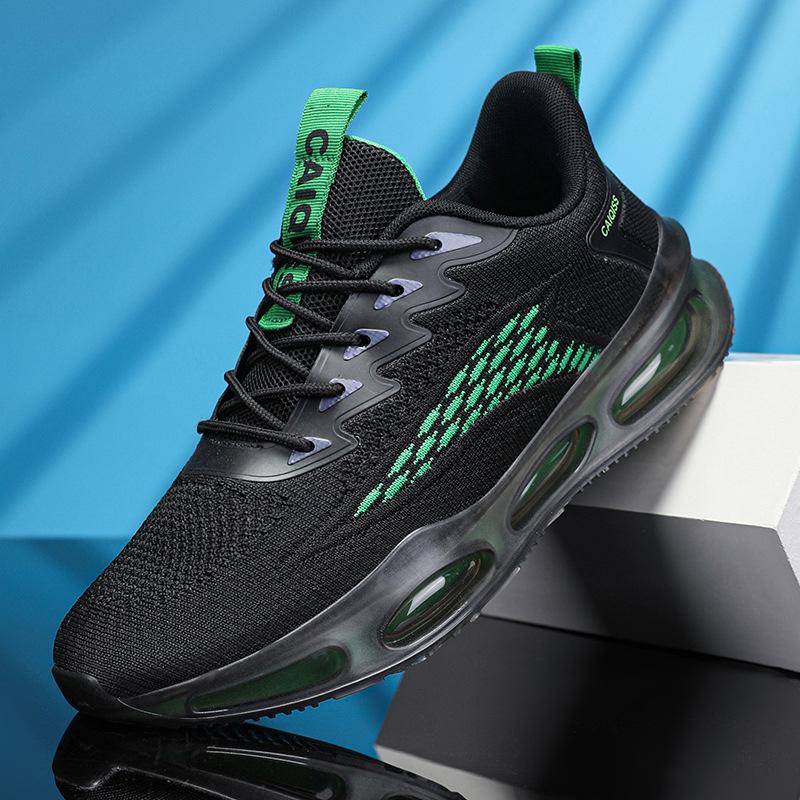 Men's sports shoes spring new fly-woven shoes fashion casual running shoes men's shoes