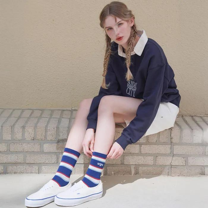 1989 Retro Striped Socks