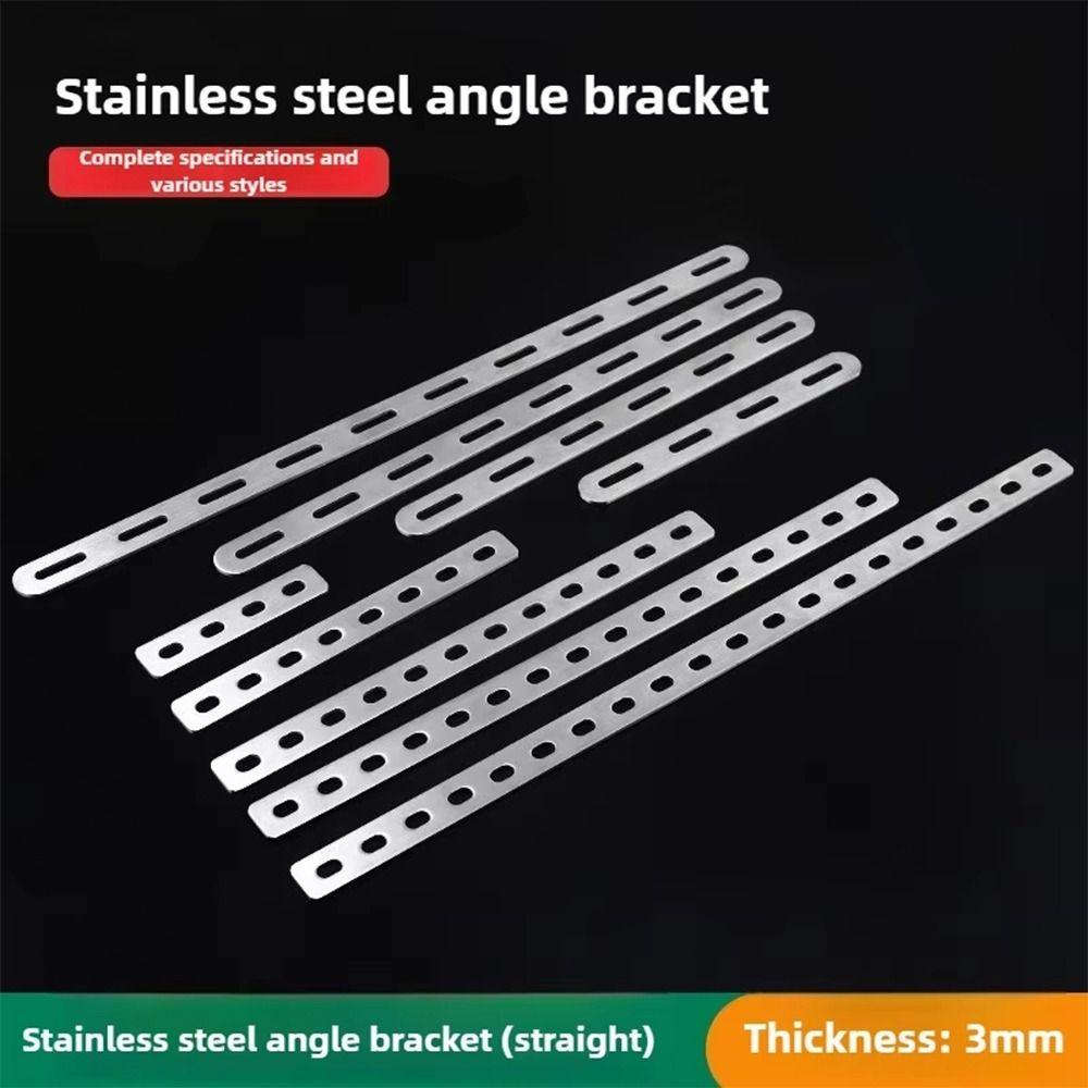 1Pcs Stainless Steel Connection Plate Straight Brace Corner Bracket New Fixing Connector