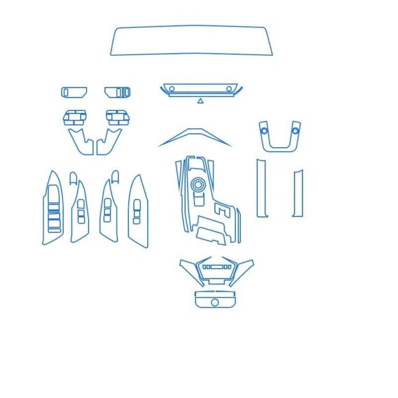 Car Accessories Dashboard Multimedia Navigation Transparent Anti-Scratch Protection Film Modification For Kia K8 -2024