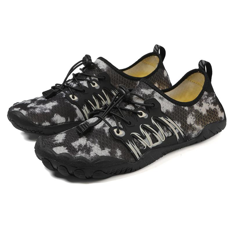 Herren Wasserschuhe Atmungsaktiv Leicht Wassersportschuhe Herren Elastisch Rutschfest Strand Watschuhe Unisex Schnelltrocknend Aquaschuhe zum Surfen Schwimmen