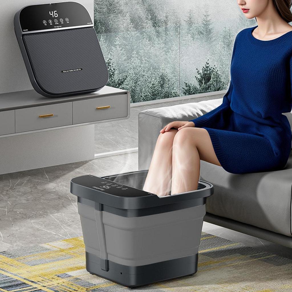 Heated Foot Bath Versatile Soaking Tub for Bathroom Bedroom Camping