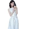 White Polka Dot Dress Women's New Model Is Very Good-looking, Beautiful In Summer, Beautiful In French Waist, Early Summer Temperament