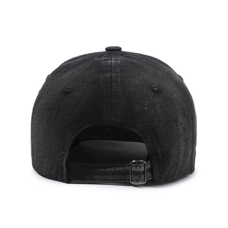 Embroidered Baseball Cap Retro Men Women Hip-Hop Cap Flat Brim Sun Hat