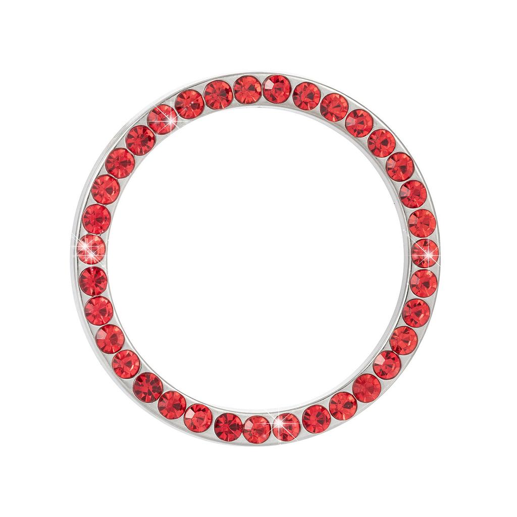 2/1Pcs Start Stop Push Button Engine Ignition Switch Protective Cover Bling Rhinestone Ring Circle Trim Car Interior Accessories