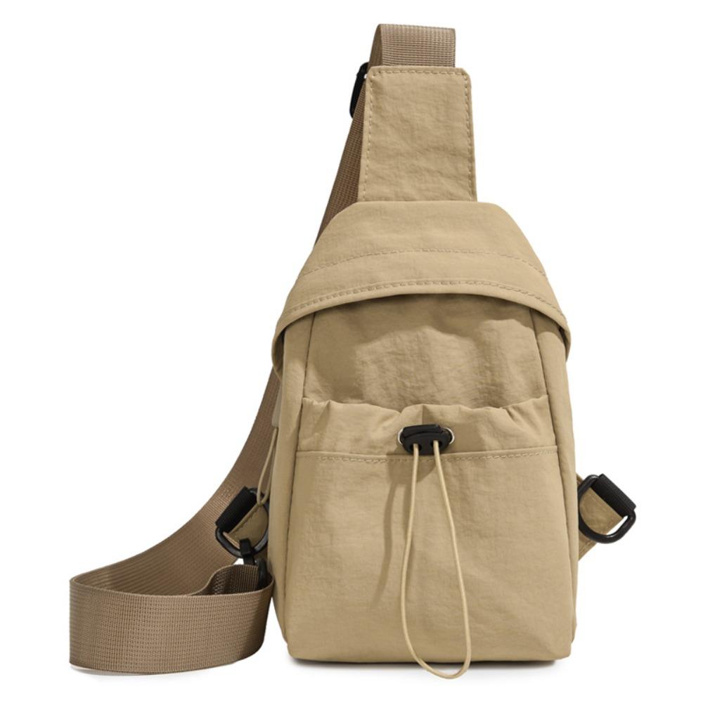 Nylon Mobile Phone Bag Drawstring Shoulder Bag Fashion Women's Breast Bag  Female Lady Girl